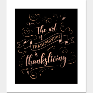 The art of thanksgiving is thanksliving, Holy scriptures Posters and Art